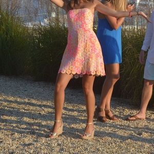 Lilly Pulitzer strapless dress - Worn Once